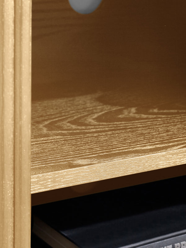 Louis Light Oak Effect Fluted TV Unit - Living with Luxury