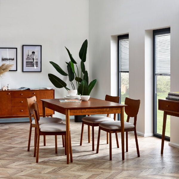 Lowry Extending Dining Table with 2 Drawers - Living with Luxury