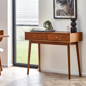 LOWRY WRITING DESK WITH 2 DRAWERS - Living with Luxury