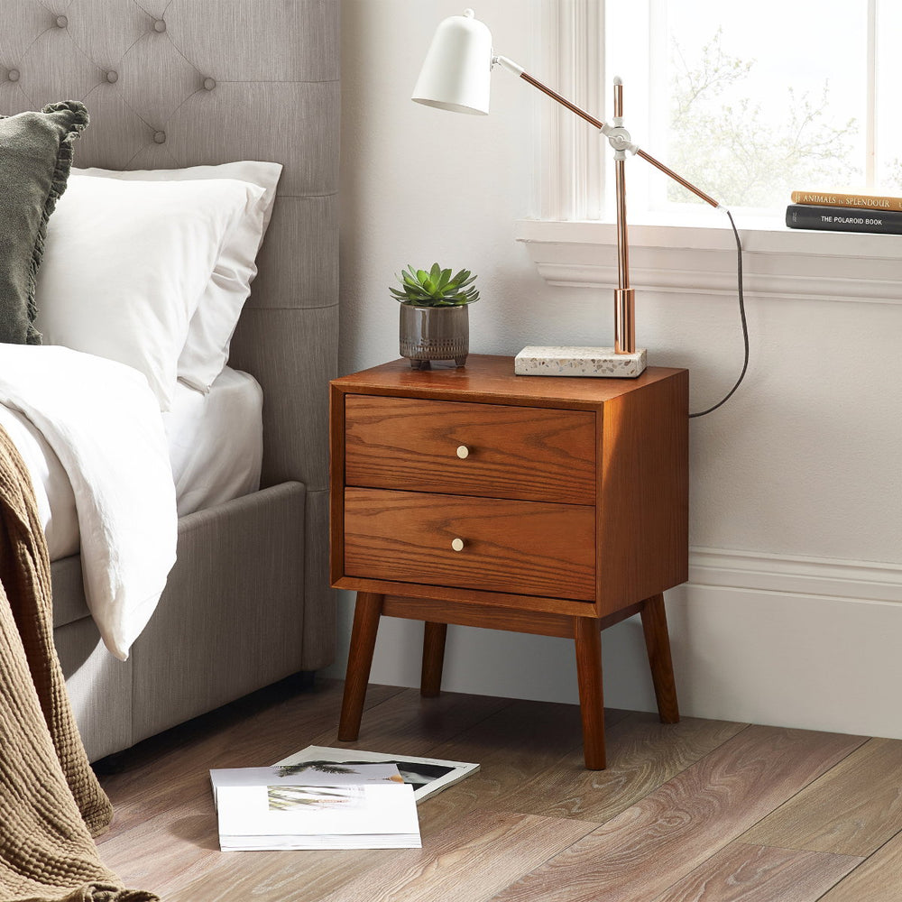 LOWRY 2 DRAWER BEDSIDE - Living with Luxury