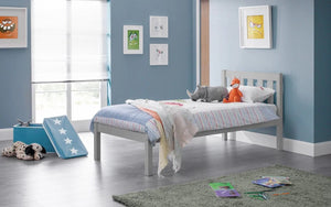 Luna 90cm Single Bed - Dove Grey - Living with Luxury
