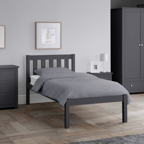 Luna 135cm Double Bed - Anthracite - Living with Luxury