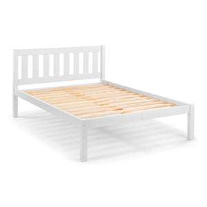 Luna 135cm Double Bed - Surf White - Living with Luxury