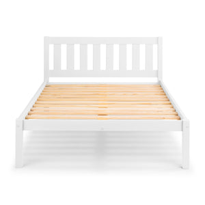 Luna 135cm Double Bed - Surf White - Living with Luxury