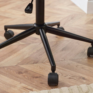 LUXE OFFICE CHAIR IN BROWN FAUX LEATHER - Living with Luxury
