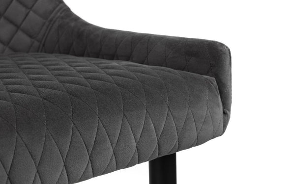 LUXE HIGH BACK BENCH - GREY - Living with Luxury