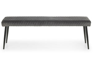 LUXE LOW BENCH - GREY - Living with Luxury