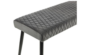 LUXE LOW BENCH - GREY - Living with Luxury