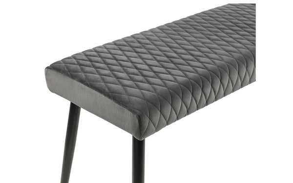 LUXE LOW BENCH - GREY - Living with Luxury