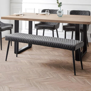 Luxe Low Bench - Grey - Living with Luxury