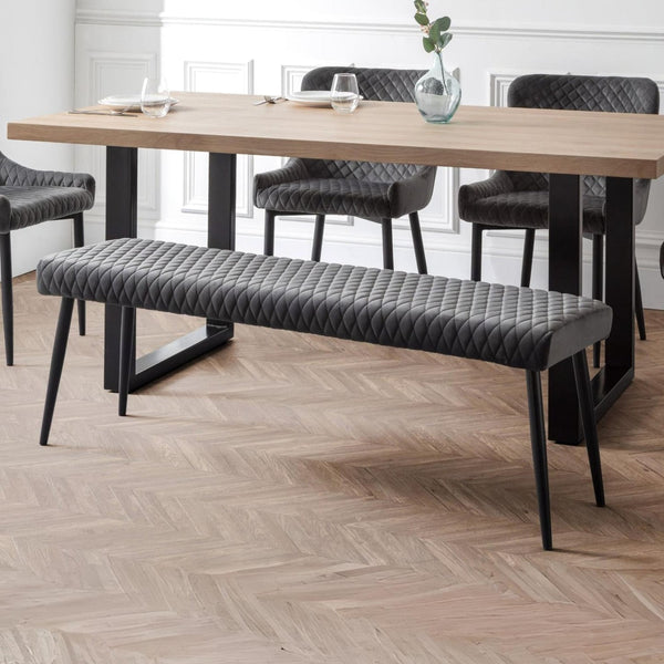 Luxe Low Bench - Grey - Living with Luxury