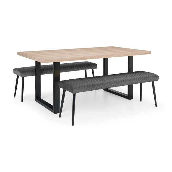 Luxe Low Bench - Grey - Living with Luxury