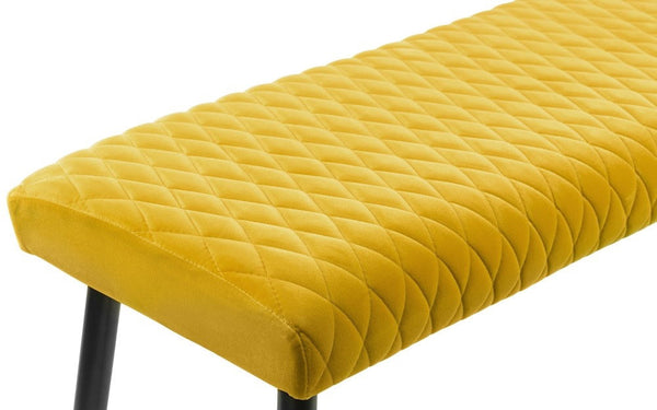 LUXE LOW BENCH - MUSTARD - Living with Luxury