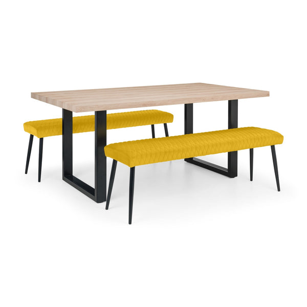 Luxe Low Bench - Mustard - Living with Luxury
