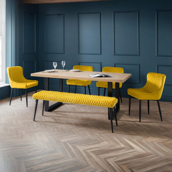 Luxe Low Bench - Mustard - Living with Luxury
