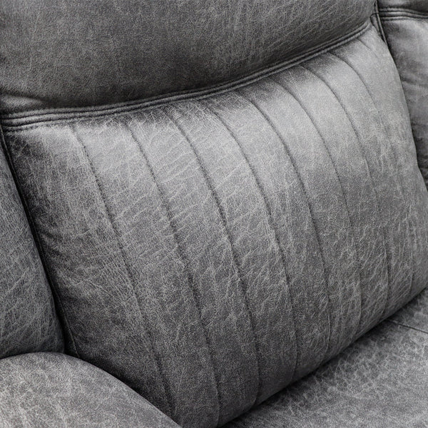 Leon Electric Recliner Sofa Grey 2 Seater Living Room Furniture
