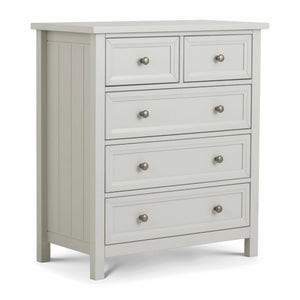MAINE 3 + 2  DRAWER  CHEST - DOVE GREY - Living with Luxury