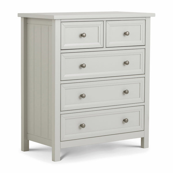 MAINE 3 + 2  DRAWER  CHEST - DOVE GREY - Living with Luxury