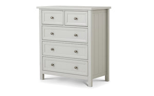 MAINE 3 + 2  DRAWER  CHEST - DOVE GREY - Living with Luxury
