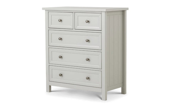 MAINE 3 + 2  DRAWER  CHEST - DOVE GREY - Living with Luxury