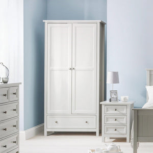 MAINE 2 DOOR COMBINATION WARDROBE - DOVE GREY - Living with Luxury