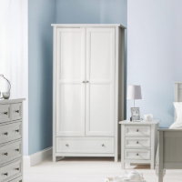 MAINE 2 DOOR COMBINATION WARDROBE - DOVE GREY - Living with Luxury