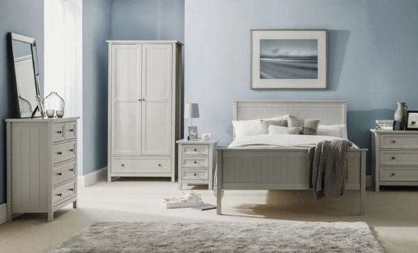 Maine 150cm King Bed - Dove Grey - Living with Luxury