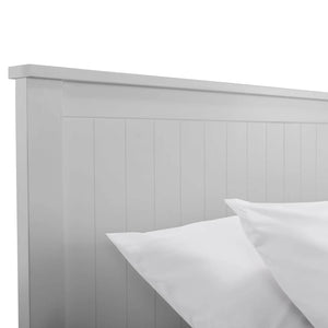 Maine 135cm Double Bed - Dove Grey - Living with Luxury