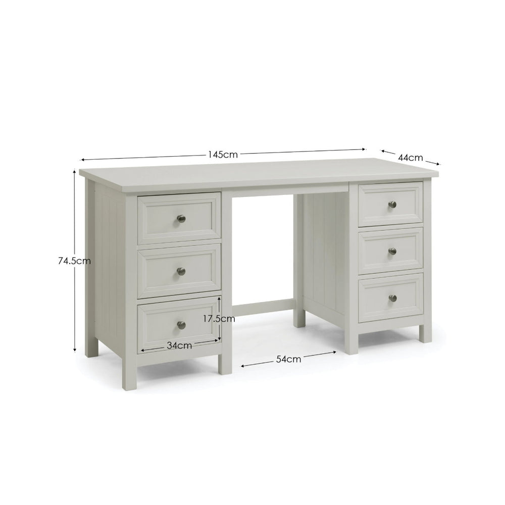 Maine Dressing Table - Dove Grey - Living with Luxury