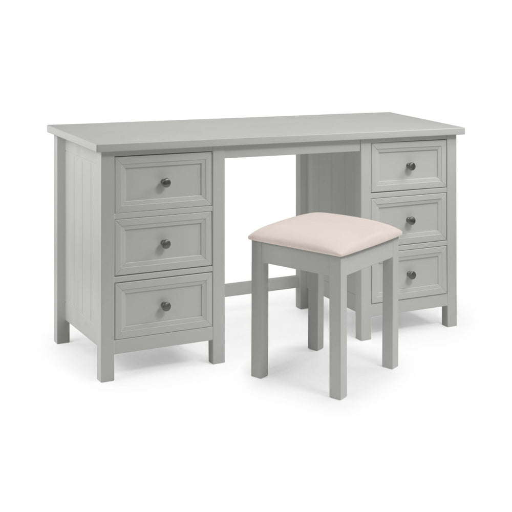 MAINE DRESSING STOOL - DOVE GREY - Living with Luxury