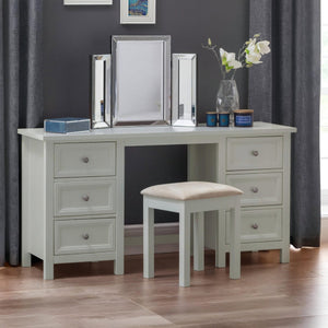 MAINE DRESSING STOOL - DOVE GREY - Living with Luxury
