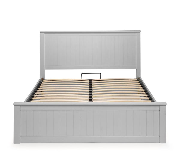 Maine Ottoman Storage 150cm King Bed - Dove Grey - Living with Luxury