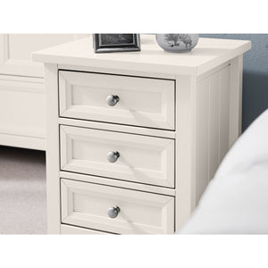 MAINE 3 DRAWER BEDSIDE - SURF WHITE - Living with Luxury
