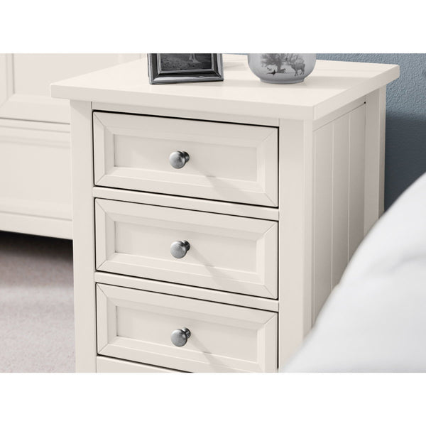 MAINE 3 DRAWER BEDSIDE - SURF WHITE - Living with Luxury