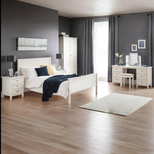 MAINE 3 DRAWER BEDSIDE - SURF WHITE - Living with Luxury