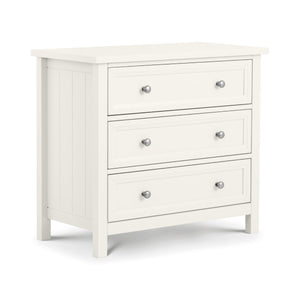 MAINE 3 DRAWER WIDE CHEST - SURF WHITE - Living with Luxury