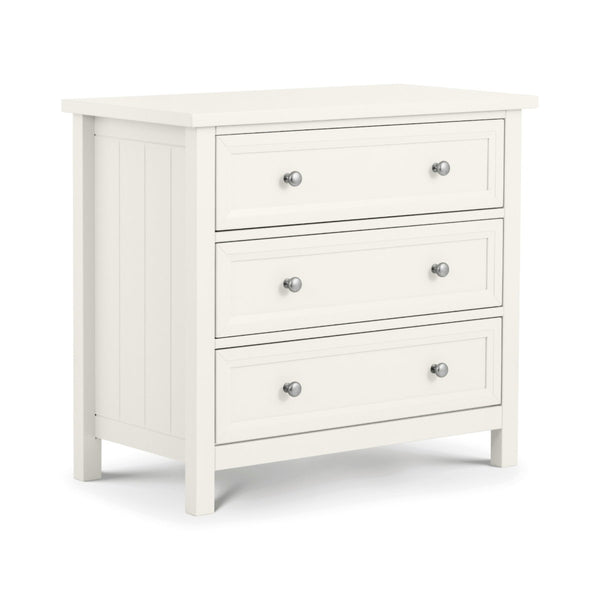 MAINE 3 DRAWER WIDE CHEST - SURF WHITE - Living with Luxury