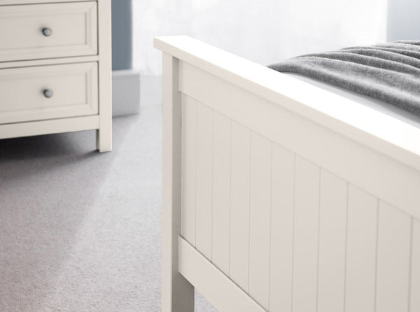 Maine 135cm Double Bed - Surf White - Living with Luxury