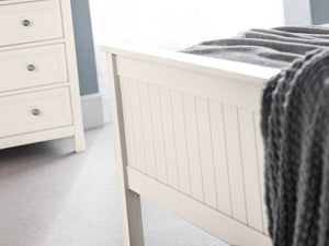 Maine 135cm Double Bed - Surf White - Living with Luxury