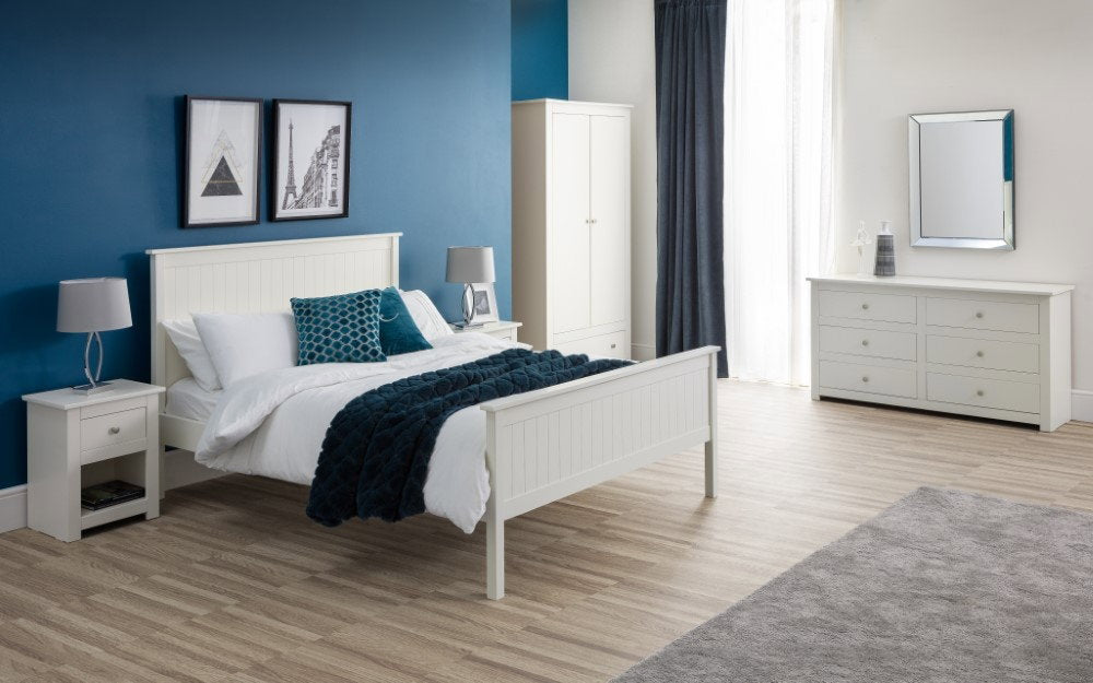 MAINE 150CM BED - SURF WHITE - Living with Luxury