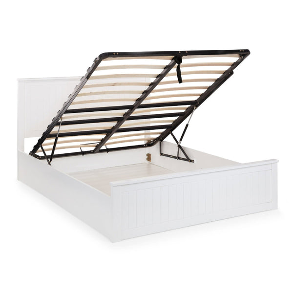 MAINE OTTOMAN BED 135CM - SURF WHITE - Living with Luxury