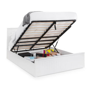 MAINE OTTOMAN BED 150CM - SURF WHITE - Living with Luxury