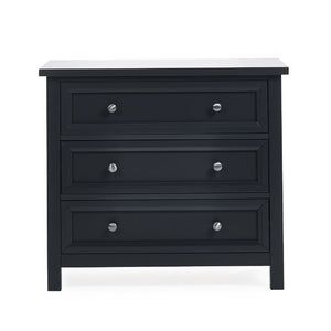 Maine 3 Drawer Wide Chest - Anthracite - Living with Luxury