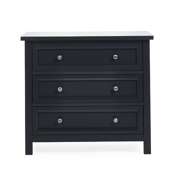 Maine 3 Drawer Wide Chest - Anthracite - Living with Luxury