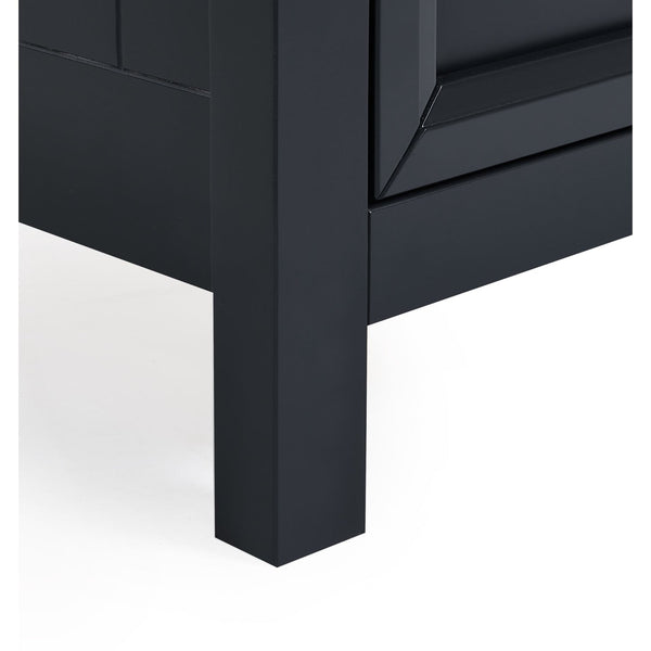 Maine 3 Drawer Wide Chest - Anthracite - Living with Luxury