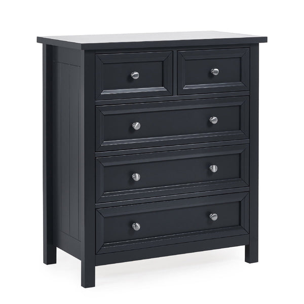 MAINE 3 + 2  DRAWER CHEST - ANTHRACITE - Living with Luxury