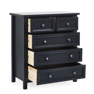 MAINE 3 + 2  DRAWER CHEST - ANTHRACITE - Living with Luxury