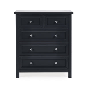 MAINE 3 + 2  DRAWER CHEST - ANTHRACITE - Living with Luxury