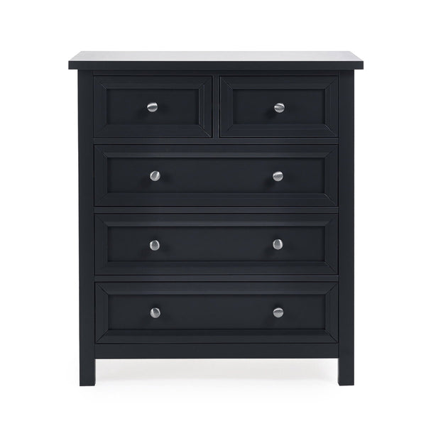MAINE 3 + 2  DRAWER CHEST - ANTHRACITE - Living with Luxury