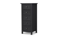 MAINE 5 DRAWER TALL CHEST - ANTHRACITE - Living with Luxury